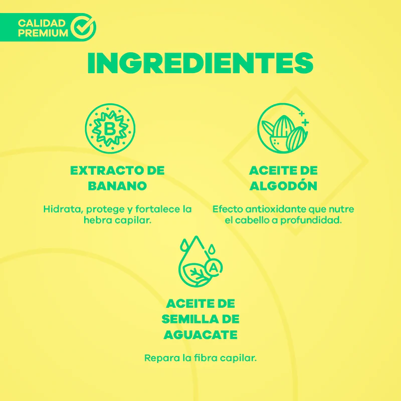 biteme-3-ingredientes Suplemento Capilar de Banano - Image 3